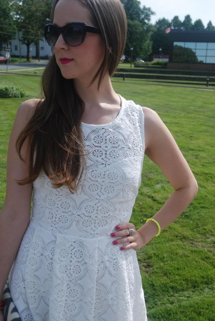 Funktional Venice Dress, Shopbop, White Lace Dress, Neon, Exposed Zipper, White, Summer Looks, Sun Dresses