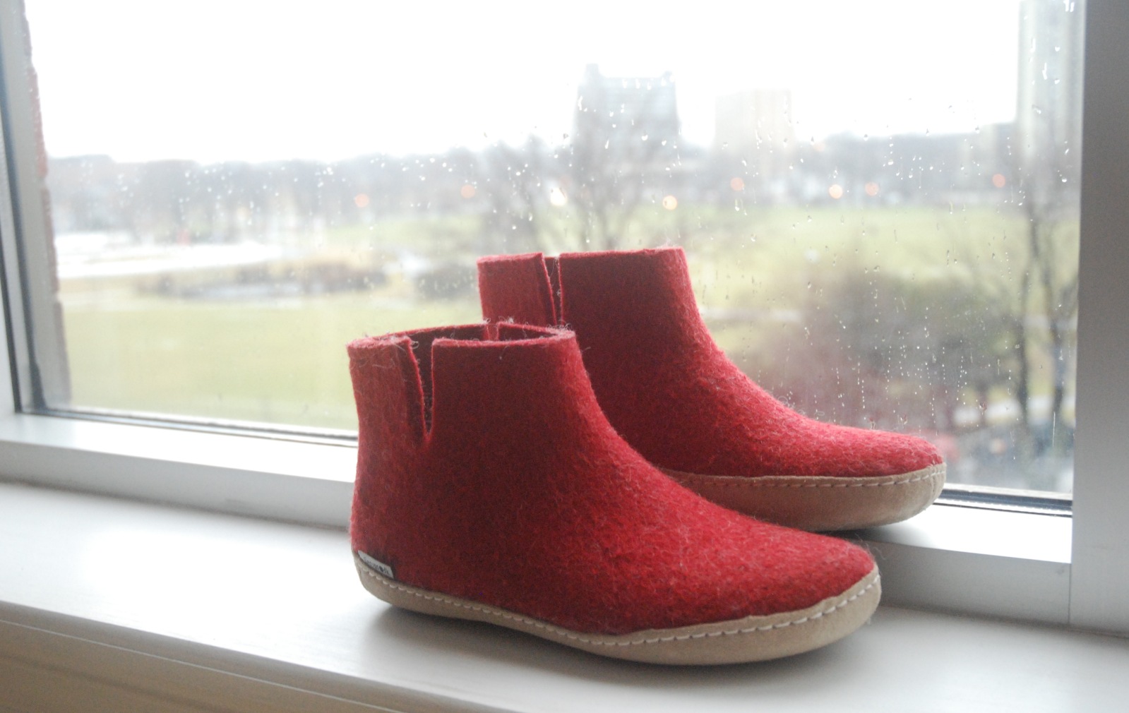 Red Slippers, Slippers, Shoes, Wool Slippers